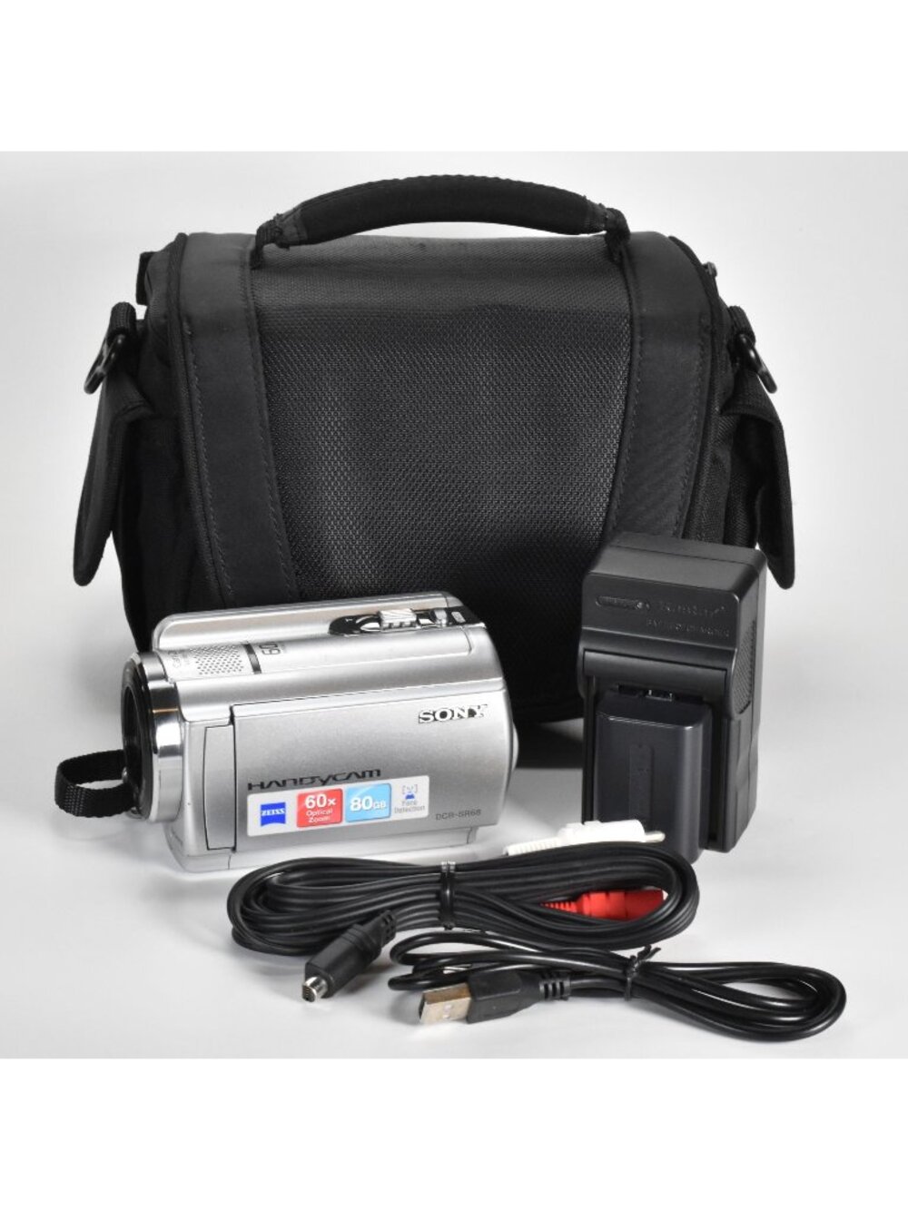 Sony DCR-SR68 Handycam Camcorder 80GB HDD 60x Optical Zoom Professionally Tested